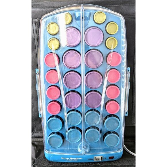 BaByliss Pro Nano Titanium 30 piece Hot Rollers BABNTHS40 Prom Pageant Working - Picture 1 of 7